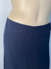 Load image into Gallery viewer, NWT Chanel 06C 2006 Cruise Navy Blue Silk Chiffon Skirt FR 46 US 14/16