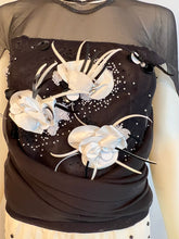 Load image into Gallery viewer, Rare Chanel 01P 2001 Spring Runway Flower Cape Blouse Top FR 38 US 4