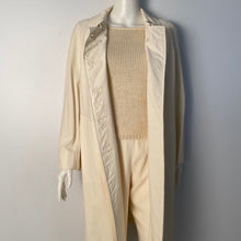Load image into Gallery viewer, Vintage 00C Chanel Identification beige 2 piece sweater twinset FR 36 US 4