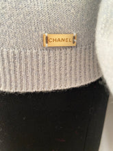 Load image into Gallery viewer, Chanel 01A 2001 Fall powder blue turtleneck pullover sweater FR 42