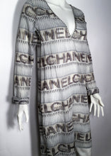 Load image into Gallery viewer, Vintage Chanel 05P, 2005 Spring Cotton Tunic Swim Cover Up Logo Dress FR 38 US 4/6