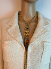 Load image into Gallery viewer, Chanel 19A 2019 Fall Paris Egypt Nile Collection Long Gold Rope Necklace Belt with Stones