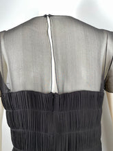 Load image into Gallery viewer, Chanel 05A 2005 Fall Black Silk pleated Dress FR 38 US 4/6