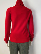 Load image into Gallery viewer, Chanel 06A 2006 Fall Red Wool Keyhole Bolero Sweater US 4/6/8