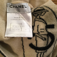 Load image into Gallery viewer, Chanel 04A Fall Light Brown Beige Turtle Neck Coco Cashmere Sweater FR 38 US 4/6
