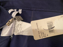 Load image into Gallery viewer, NWT Chanel 05P 2005 Spring short Sporty Navy Blue jacket logo zippers FR 36