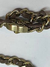 Load image into Gallery viewer, Chanel 12P 2012 Spring Extra Long Brown Chain Link CC Turn Lock Belt Necklace