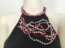 Load image into Gallery viewer, RARE Chanel 02C 2002 Cruise open back sleeveless Top Blouse Embellished with yards of pearls in various colors FR 40 US 4/6