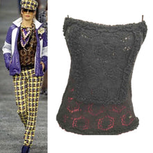 Load image into Gallery viewer, Chanel Vintage 04A 2004 Fall Autumn Crochet Camisole Black Tank Top FR 38 US 4/6