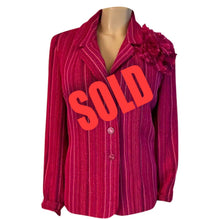 Load image into Gallery viewer, Chanel Pink Chain Camelia Flower Jacket US 10/12