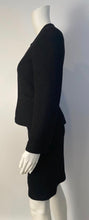 Load image into Gallery viewer, Vintage Chanel 98P, 1998 Spring black boucle wool skirt suit US 2/4