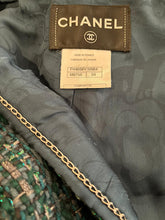 Load image into Gallery viewer, Chanel 12A 2012 Fall Tweed Sequin Green Jacket FR 34 US 2