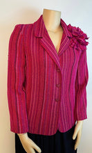 Load image into Gallery viewer, Chanel Pink Chain Camelia Flower Jacket US 10/12