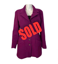 Load image into Gallery viewer, 97A 1997 Fall Chanel Vintage Merlot jacket blazer FR 42 US 4/6, Looks perfect, but it&#39;s not