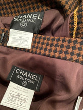 Load image into Gallery viewer, Chanel 96A 1996 Fall Chanel Vintage Brown Belted Skirt Suit Set FR 42