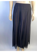 Load image into Gallery viewer, NWT Chanel 00S, 2000 Summer black long chiffon skirt FR 40