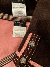 Load image into Gallery viewer, Chanel 05A 2005 Fall Cashmere Pink Brown Camisole Blouse Cardigan Twinset FR 34 US 2/4