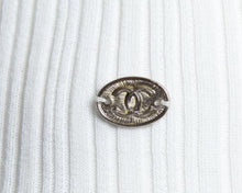 Load image into Gallery viewer, Chanel 06P 2006 Spring white ribbed Lace T-shirt Tee Top FR 46 US 10-12