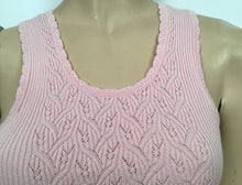 Load image into Gallery viewer, Chanel Pink Ribbed Tank Top Blouse US 4/6