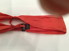 Load image into Gallery viewer, Chanel 08C Orange Cotton Scarf Neckerchief Headband headscarf Bandana