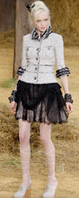 Load image into Gallery viewer, Chanel 10P, 2010 Spring Black Tulle Layered Lace Skirt FR 42 US 4/6