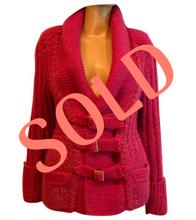 Load image into Gallery viewer, Chanel 2009 Pink Wool Mohair Buckle Sweater Cardigan FR 36 US 4/6/8