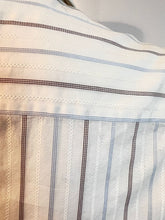 Load image into Gallery viewer, Chanel White Sleeveless Cotton Striped Collar Button Down Top Blouse US 4/6