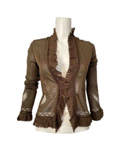 Load image into Gallery viewer, NWT New Chanel 2004 Spring 04P Brown lightweight Cardigan FR 36 US 2/4