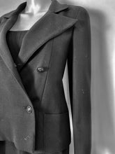 Load image into Gallery viewer, Vintage Chanel 98A, 1998 Fall Double Breasted Black Jacket Blazer FR 36 US 2/4