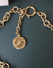 Load image into Gallery viewer, Rare Chanel 09A 2009 Fall 13 CC Logos Gold Coin Discs Medallion Chain Necklace