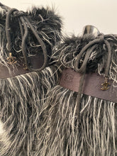 Load image into Gallery viewer, Chanel vintage 2002 Fantasy Fur Yeti gray knee high snow boots US size 7/7.5