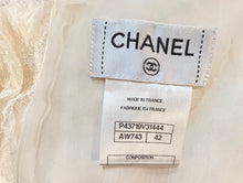 Load image into Gallery viewer, Chanel Silk Crinkled Crepe Light Beige Blouse Top FR 42 US 6/8