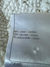 Load image into Gallery viewer, Chanel 11P 2011 Spring Floral Cotton Crochet White Asymmetrical Blouse Top FR 36 US 4