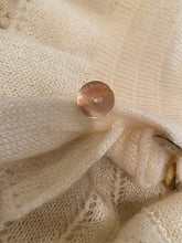 Load image into Gallery viewer, Vintage Chanel 00A, 2000 Fall Ready to Wear Ivory sweater blouse Top FR 44 US 8/10