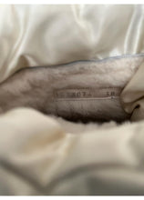 Load image into Gallery viewer, Chanel 2018 18A Winter White Nylon Down Shearling Lined Snow Winter Boots EU 38