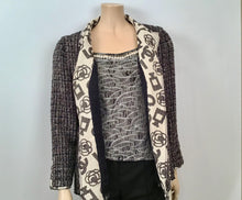 Load image into Gallery viewer, Chanel 05A 2005 Fall pearl trim Lace overlay Black Tank Top Camisole Blouse FR 40 US 6