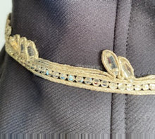 Load image into Gallery viewer, Rare Chanel 02A 2002 Fall Black Fitted Jacket with Crystal Embellishments FR 40 US 4/6