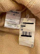 Load image into Gallery viewer, NWT Chanel 12A 2012 Fall ecru pullover turtleneck sweater FR 38