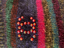 Load image into Gallery viewer, Chanel 12A RTW striped multicolor beaded Strass wool oversized pullover jumper sweater FR 38