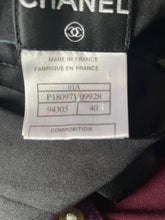 Load image into Gallery viewer, Chanel 01A, 2001 Fall Black Flare Bottom Satin Flare Pants FR 40