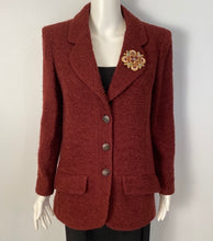 Load image into Gallery viewer, Chanel 11C, 2011 Cruise Resort gold turquoise red Gripoix Stone Brooch Pin