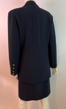 Load image into Gallery viewer, Vintage Chanel 1990’s Dark Navy Blue Skirt Suit FR 38 US 4
