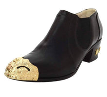 Load image into Gallery viewer, Chanel Paris Dallas 2014 black leather pull on star Ankle boots booties EU 39.5 US 8.5/9