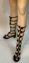 Load image into Gallery viewer, Chanel 16S 2016 Summer Tall Gladiator Sandals w Leather Bows and Pearls EU 37.5C US 7/7.5