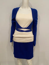 Load image into Gallery viewer, Chanel 04A 2004 Fall Royal Blue Cashmere Sweater Wrap Cardigan Top Blouse FR 38
