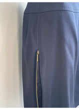 Load image into Gallery viewer, 1995, 95P Vintage Chanel Dark Navy Skirt FR 40