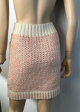 Load image into Gallery viewer, Chanel 18P 2018 Spring Pink Ivory 3 Pc Woven Cardigan Skirt Belt Skirt Set FR 36 US 4/6