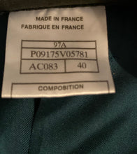 Load image into Gallery viewer, 97A, 1997 Fall Chanel Vintage emerald green Boucle wool blazer long jacket FR 40 US 6/8
