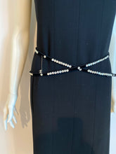 Load image into Gallery viewer, Chanel 03P, 2003 Spring extra long black buttons wrap around belt sz 80/32