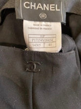 Load image into Gallery viewer, Vintage Chanel 01P, 2001 Spring Black Straight Leg Pants Trousers FR 40